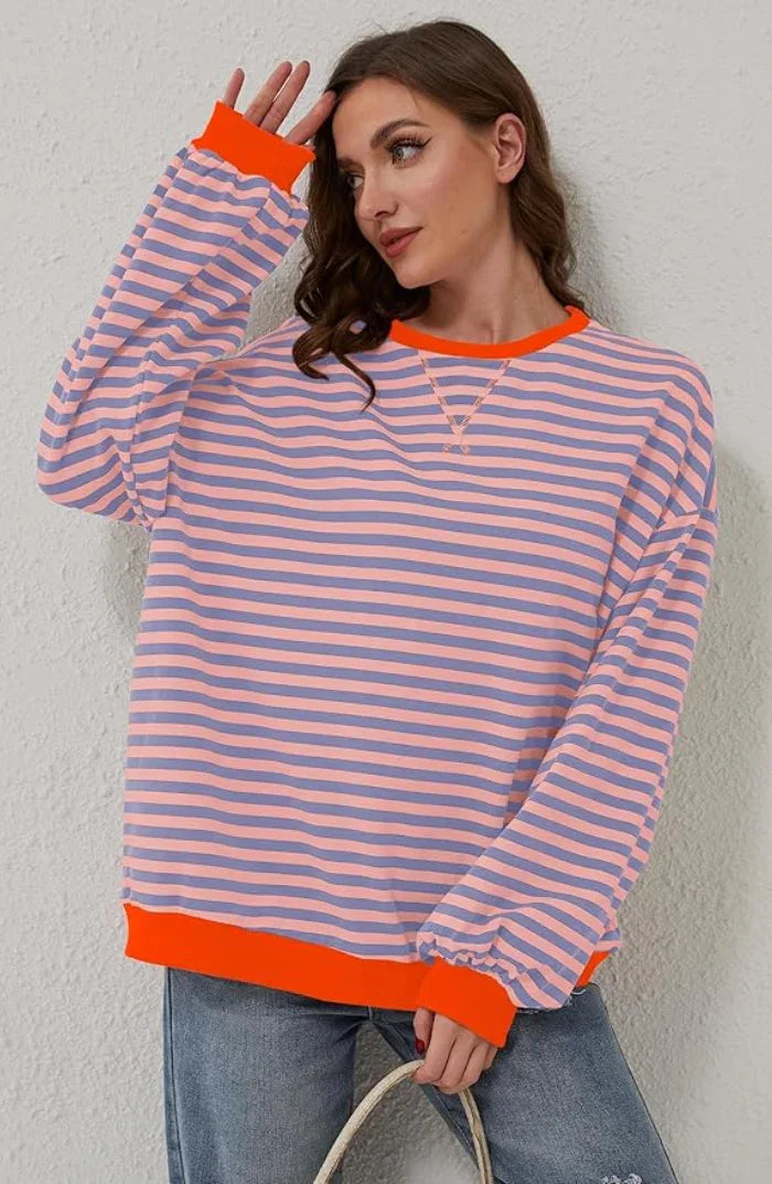 Gestreifter Pullover für Damen