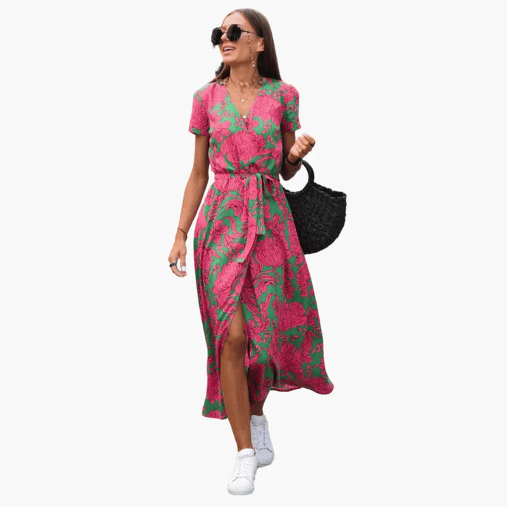 Wickelkleid mit Taillenbund für Damen