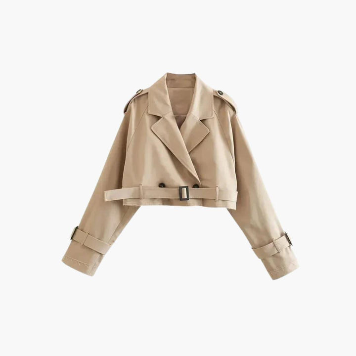 Gürtelschlaufen Trenchjacke für Damen