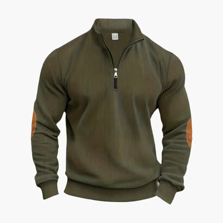 Klassischer Halbzip Strickpullover für Herren
