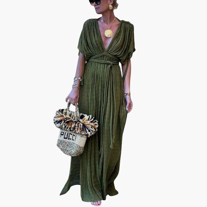 Wickel Kimono Maxikleid für Damen