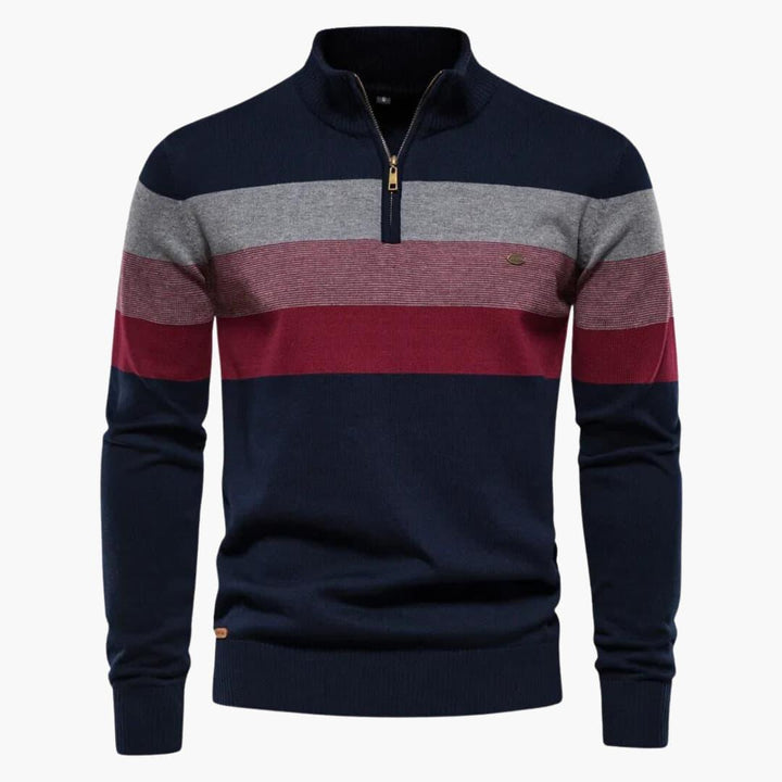 Viertelreißverschluss Pullover für Herren