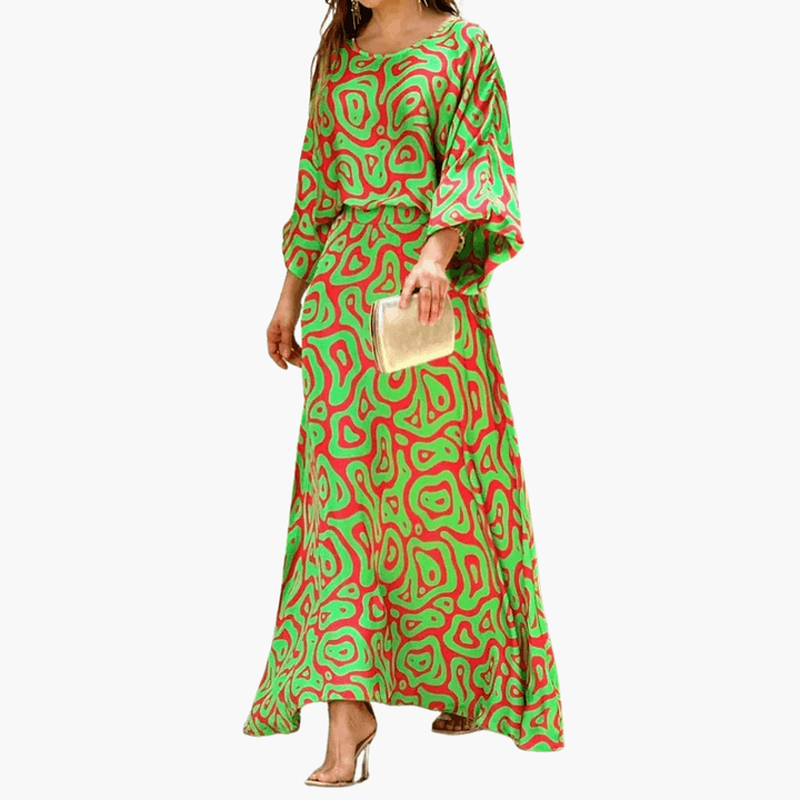 Damen Maxikleid mit Druck – Boho & Sommerkleid Stil