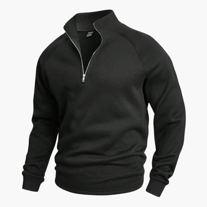 Stylischer Halfzip Strickpullover für Herren
