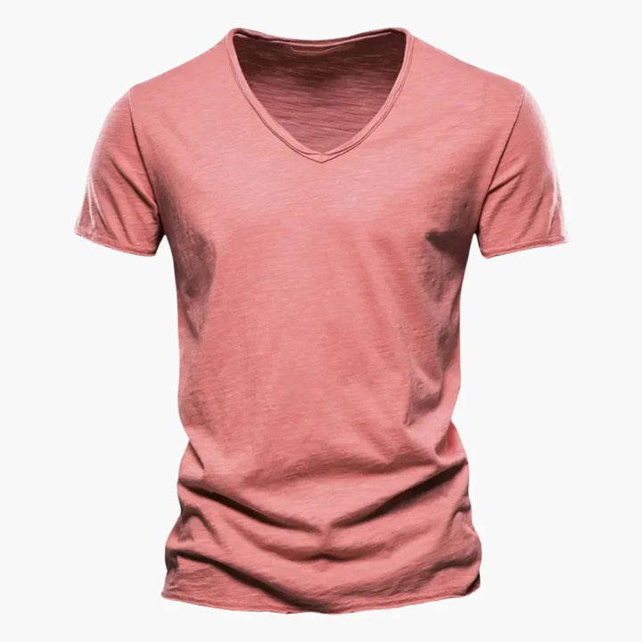V-Ausschnitt Slim Fit T-Shirt für Herren