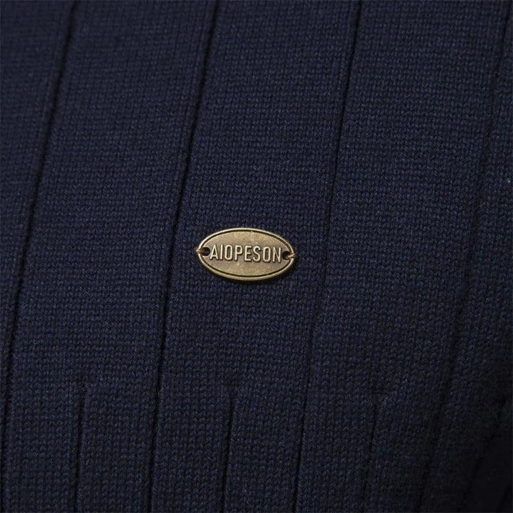 Gerippter Pullover Slim Fit für Herren