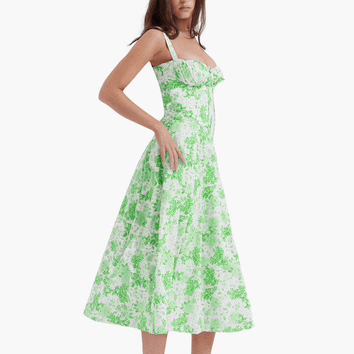 Korsettkleid für Damen mit - Rüschen & fließendem Rock