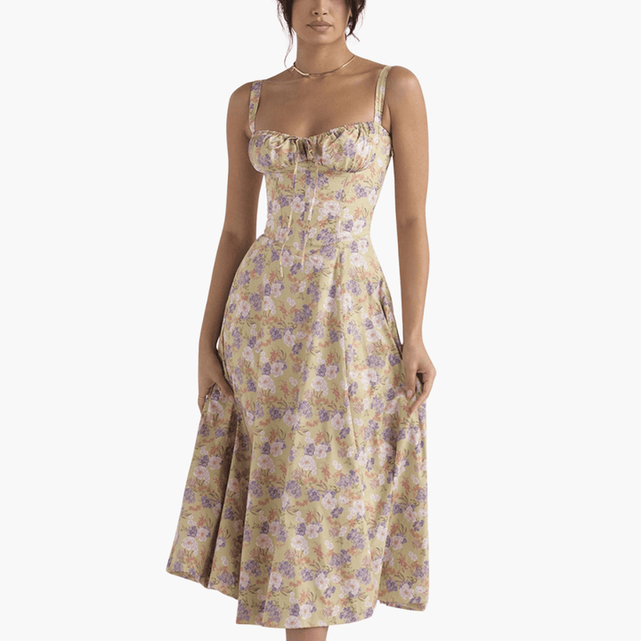 Korsettkleid für Damen mit - Rüschen & fließendem Rock