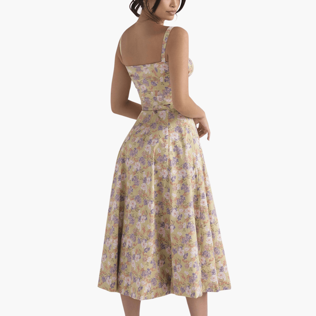 Korsettkleid für Damen mit - Rüschen & fließendem Rock