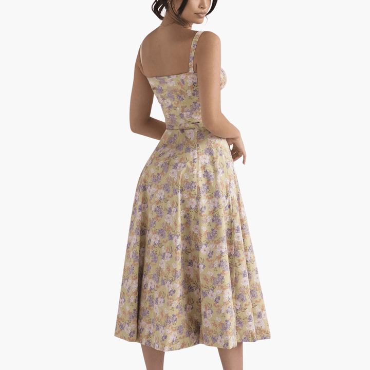 Korsettkleid für Damen mit - Rüschen & fließendem Rock