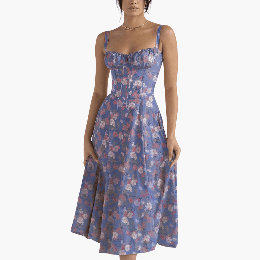 Korsettkleid für Damen mit - Rüschen & fließendem Rock