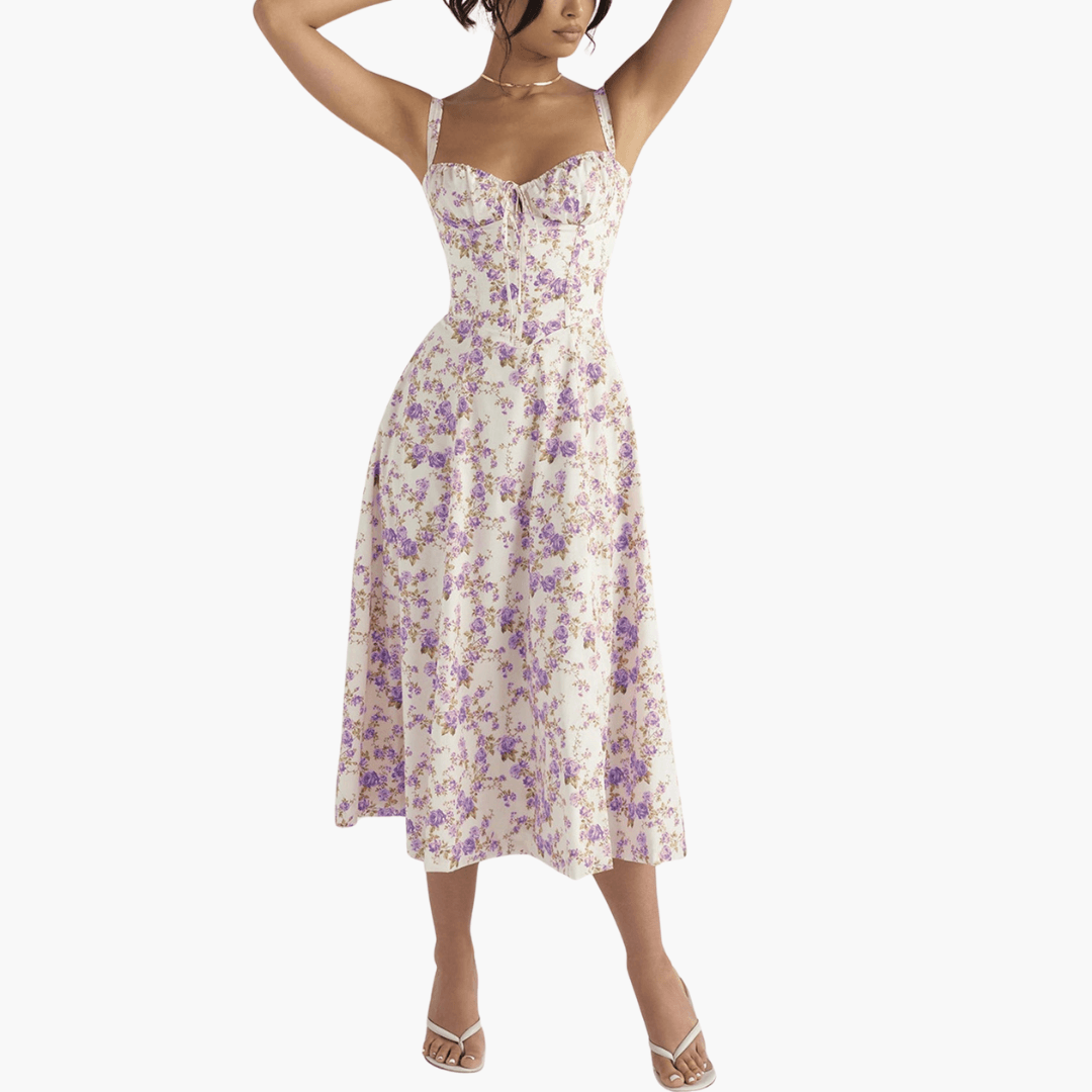 Korsettkleid für Damen mit - Rüschen & fließendem Rock