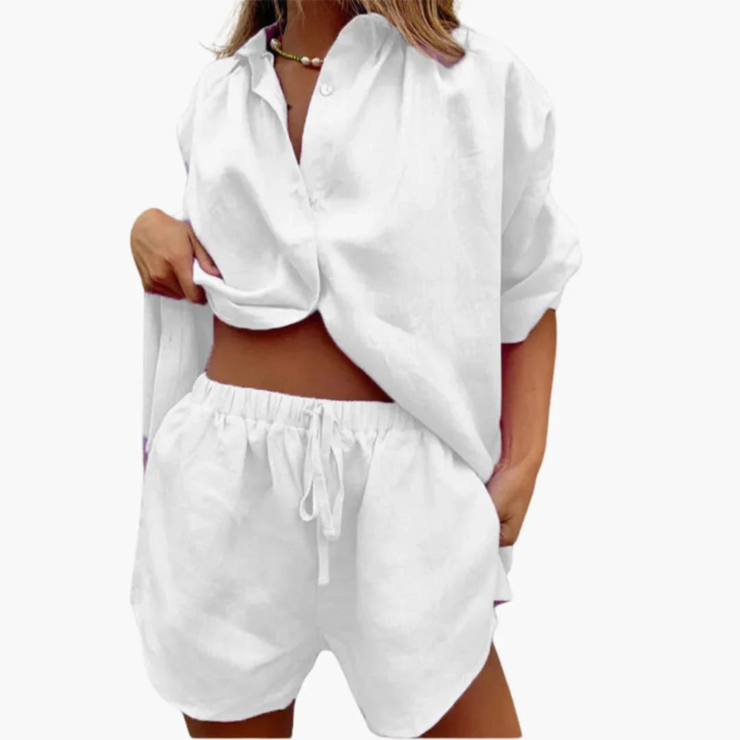Zweiteiliges Top Shorts Set für Damen