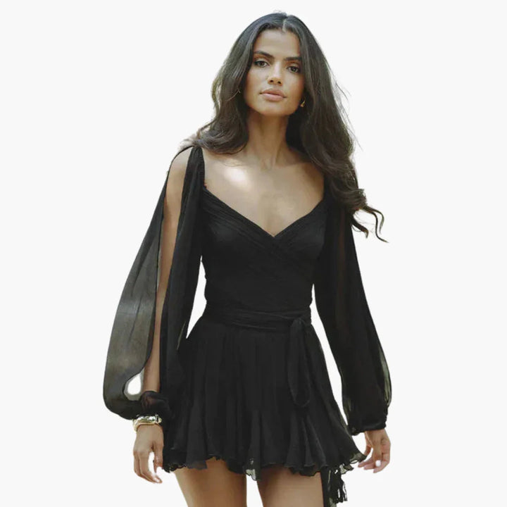 Ballonärmel Minikleid für Damen