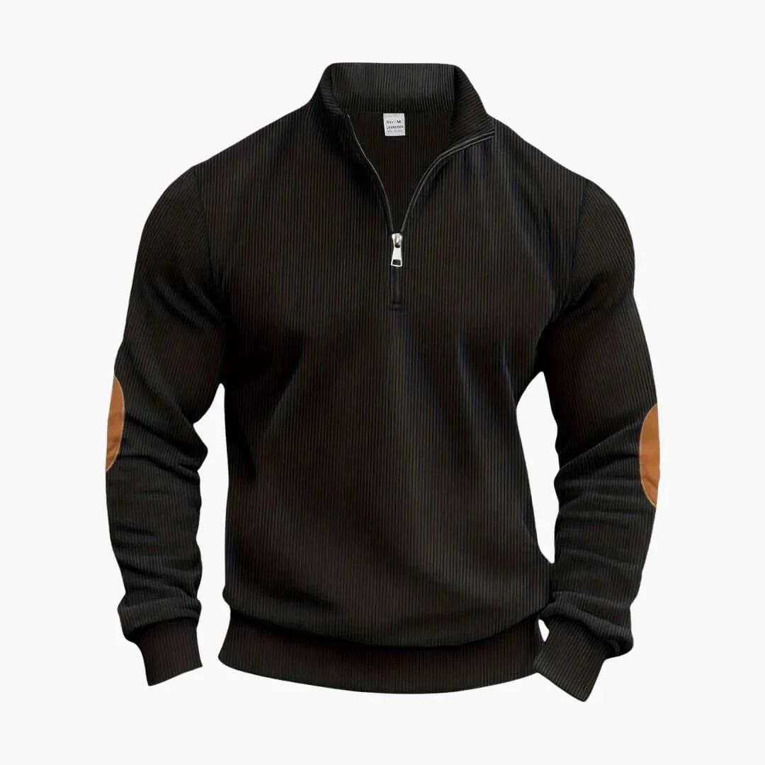 Klassischer Halbzip Strickpullover für Herren