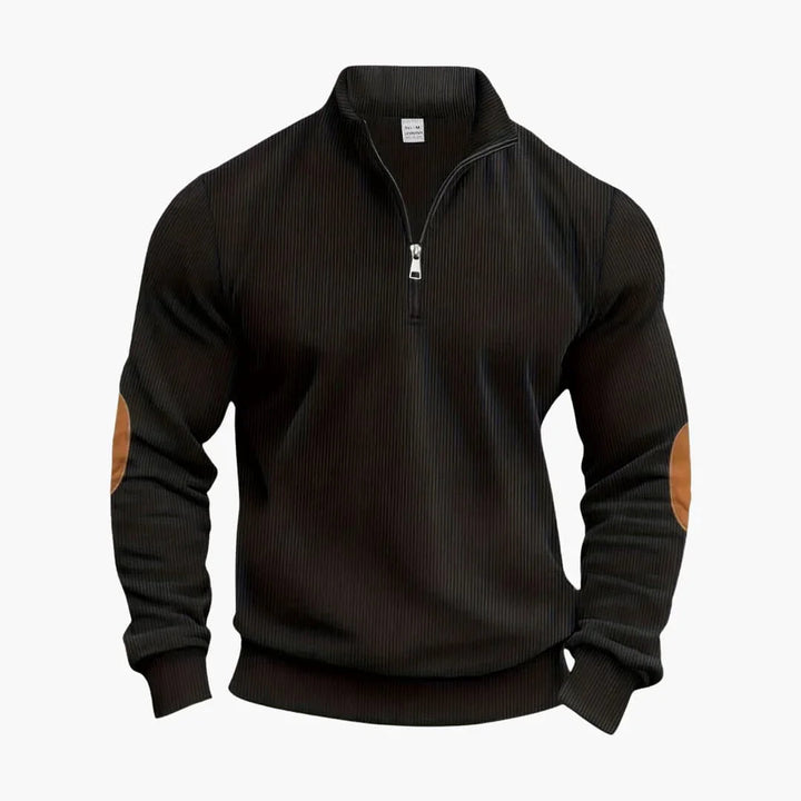Klassischer Halbzip Strickpullover für Herren