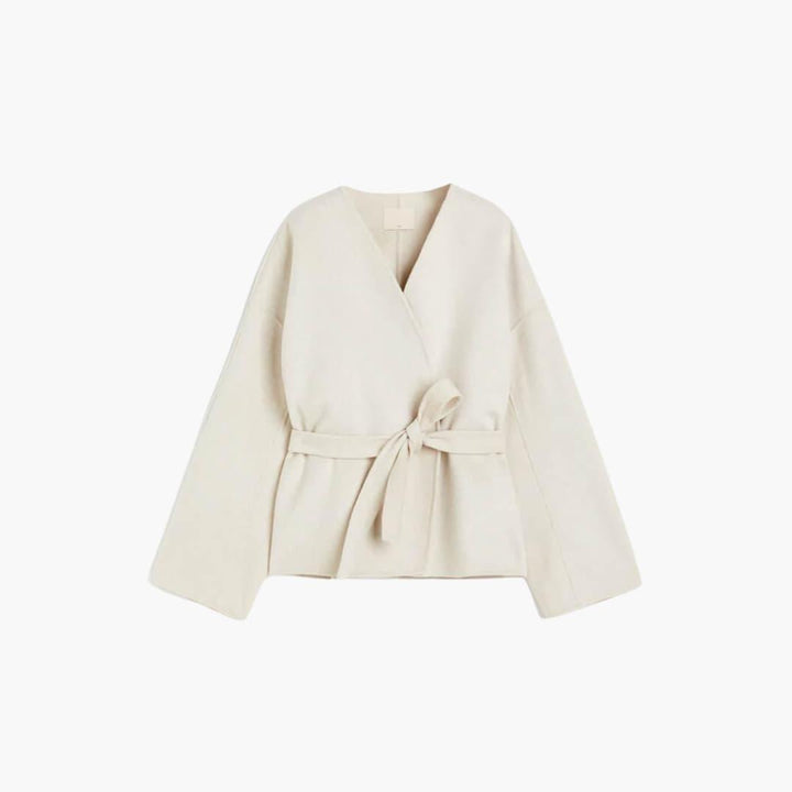Langer Damen-Cardigan – Gemütliche Strickjacke mit Ärmeln