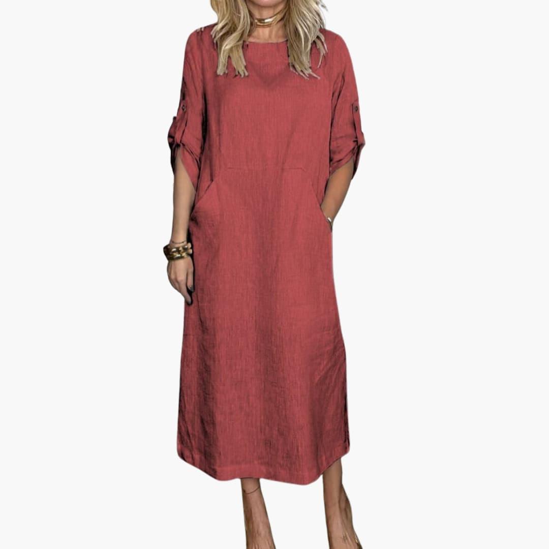 Bequemes Damen Sommerkleid mit Taschen - Perfekt für den Alltag