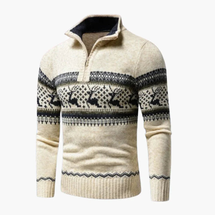 Strukturiert gestrickter Pullover für Herren