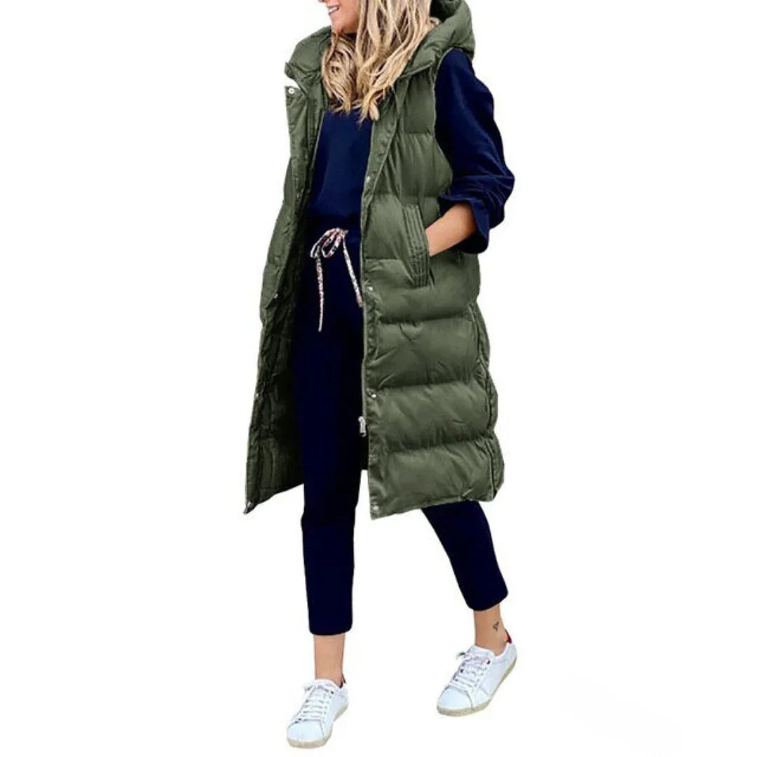 Langer Stepp-Bodywarmer für Damen