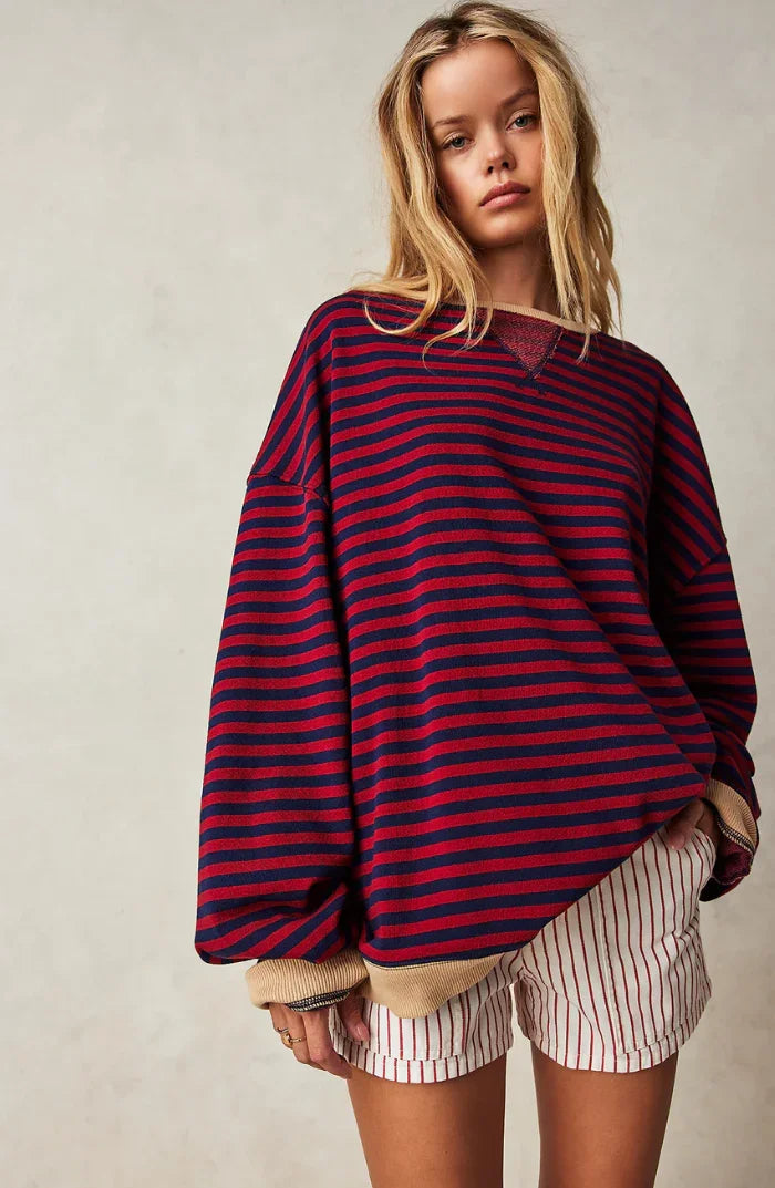 Gestreifter Pullover für Damen