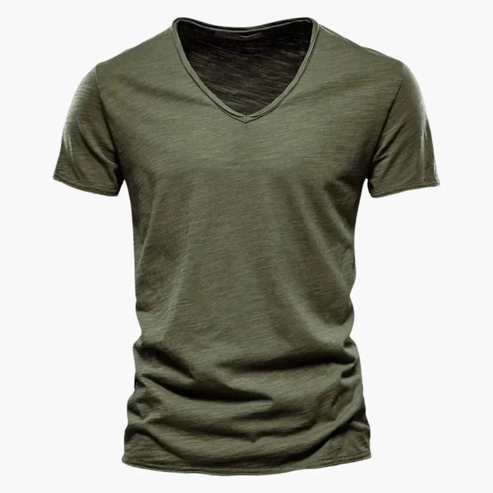 V-Ausschnitt Slim Fit T-Shirt für Herren