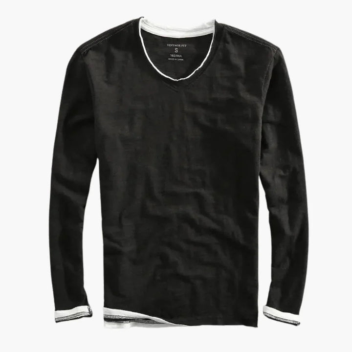 Langarm T-Shirt mit Klassischem Schnitt für Herren