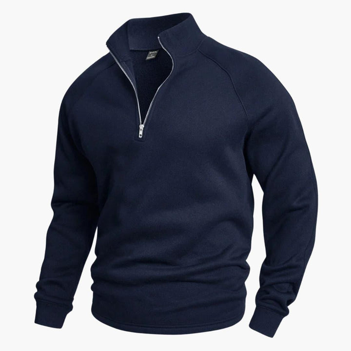 Stylischer Halfzip Strickpullover für Herren
