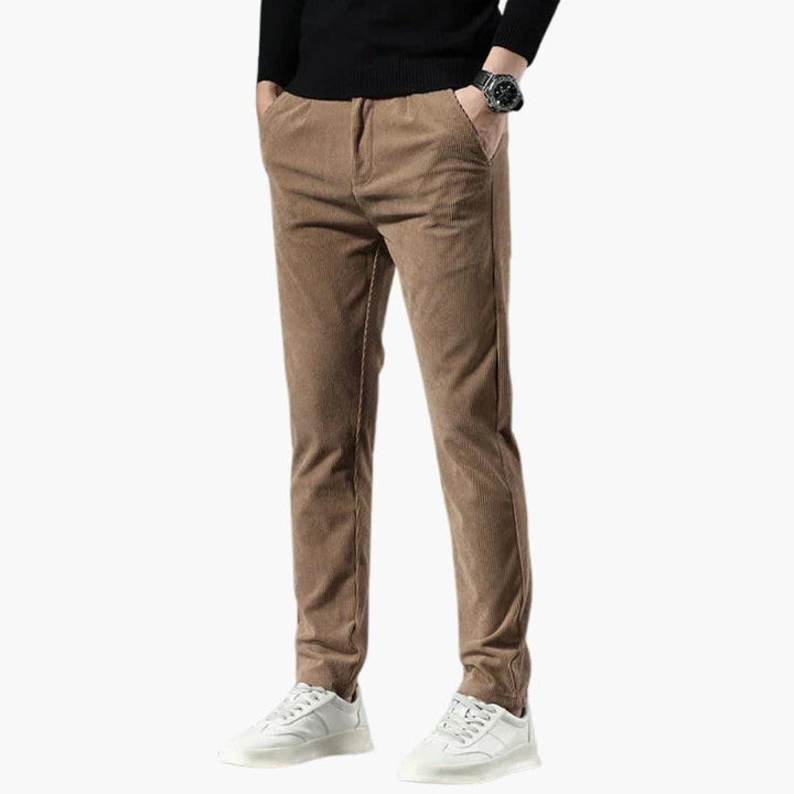 Slim Fit Cord-Hose für Herren – Modische, bequeme Freizeithose