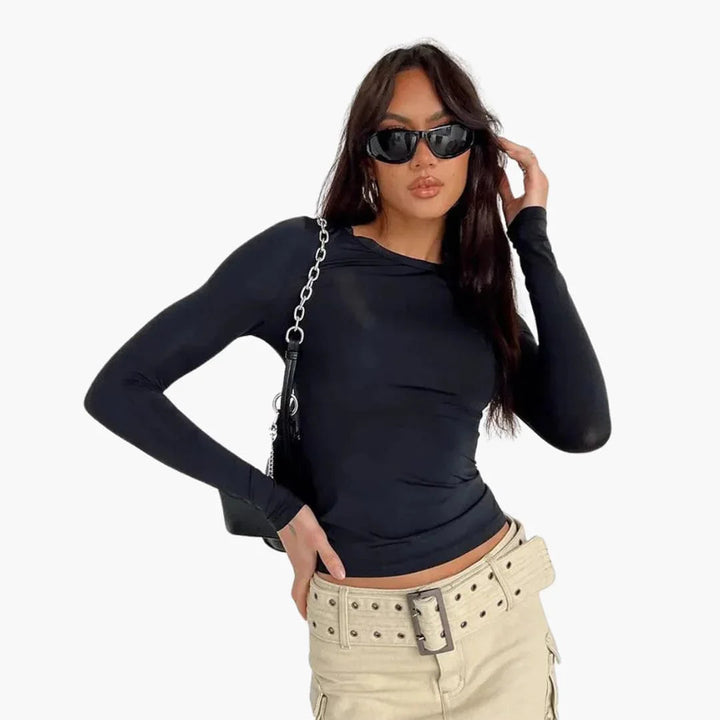 Slim Fit Langarmshirt für Damen