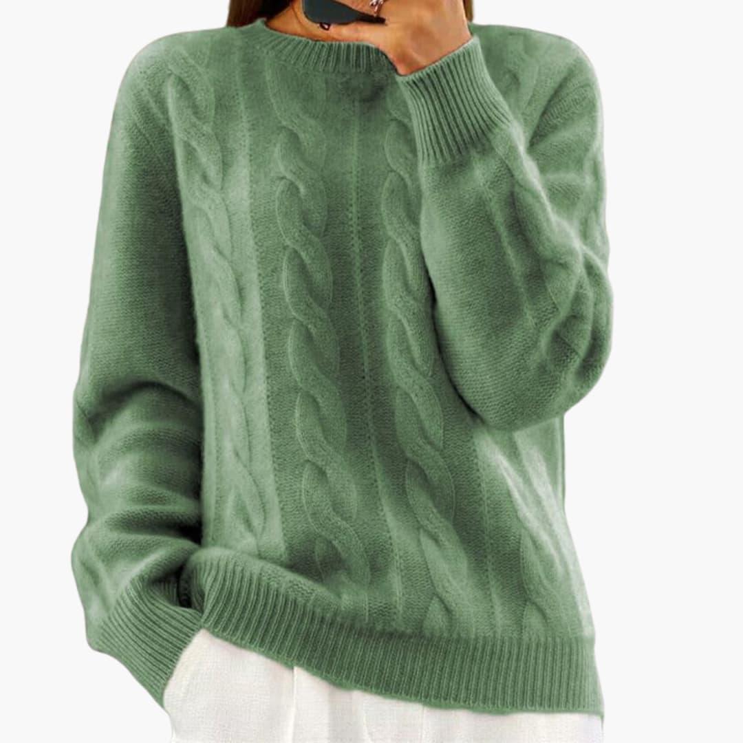 Bequemer lockerer Strickpullover für Frauen – stilvoll & bequem