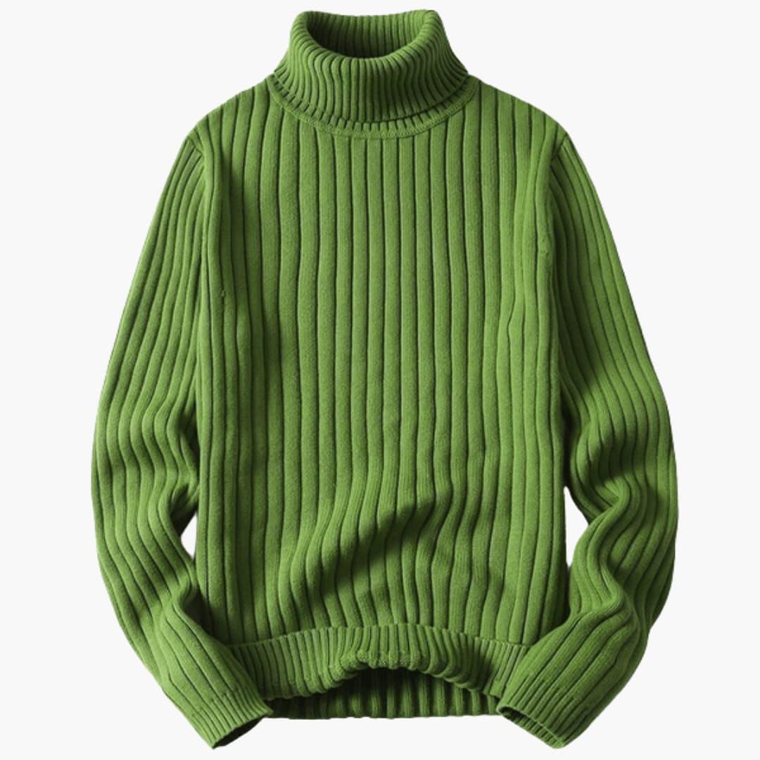 Gerippter Rollkragenpullover für Damen – stylisch & bequem