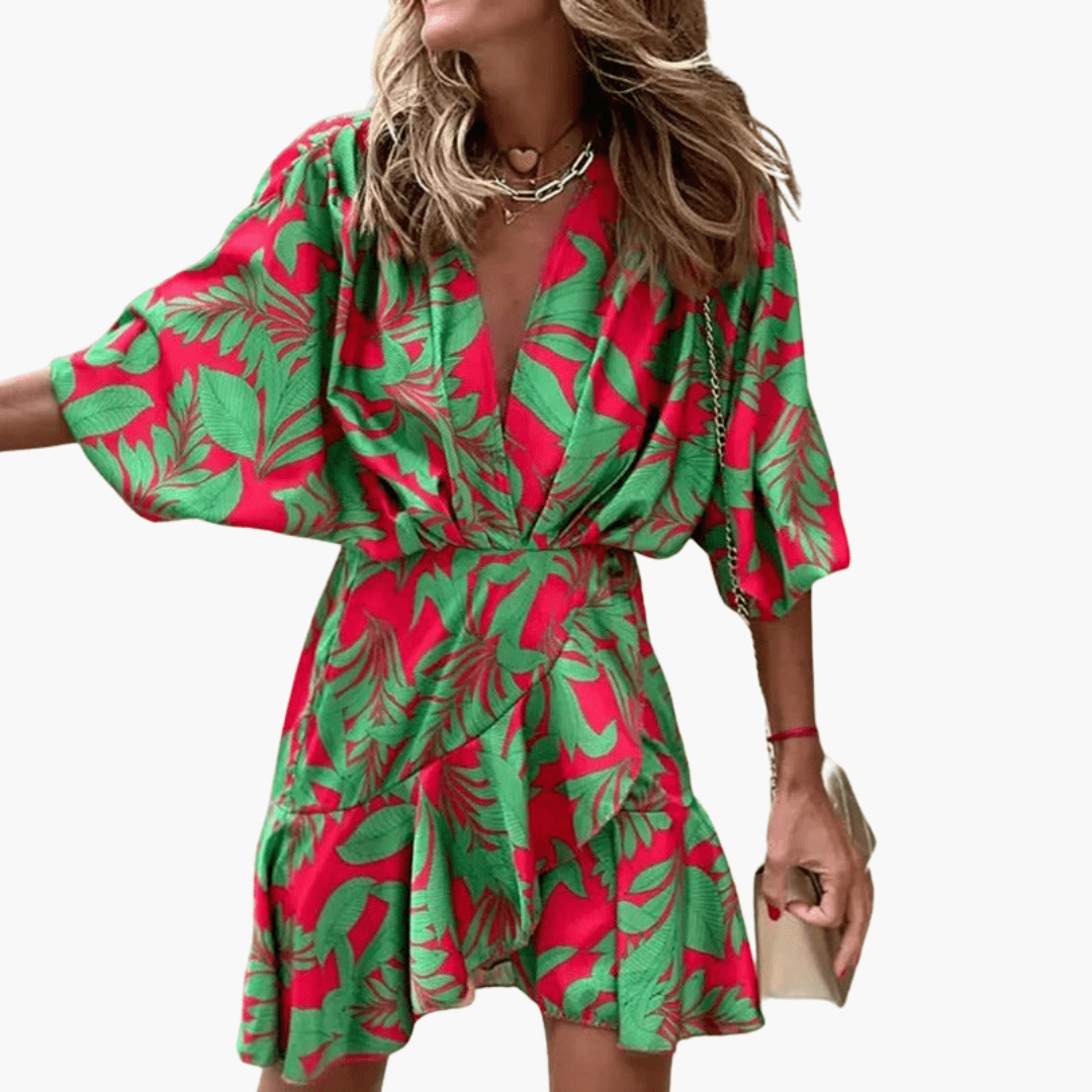 Elegantes Kleid mit Fledermausärmeln für Damen – stilvoll & modern