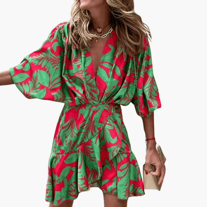 Elegantes Kleid mit Fledermausärmeln für Damen – stilvoll & modern