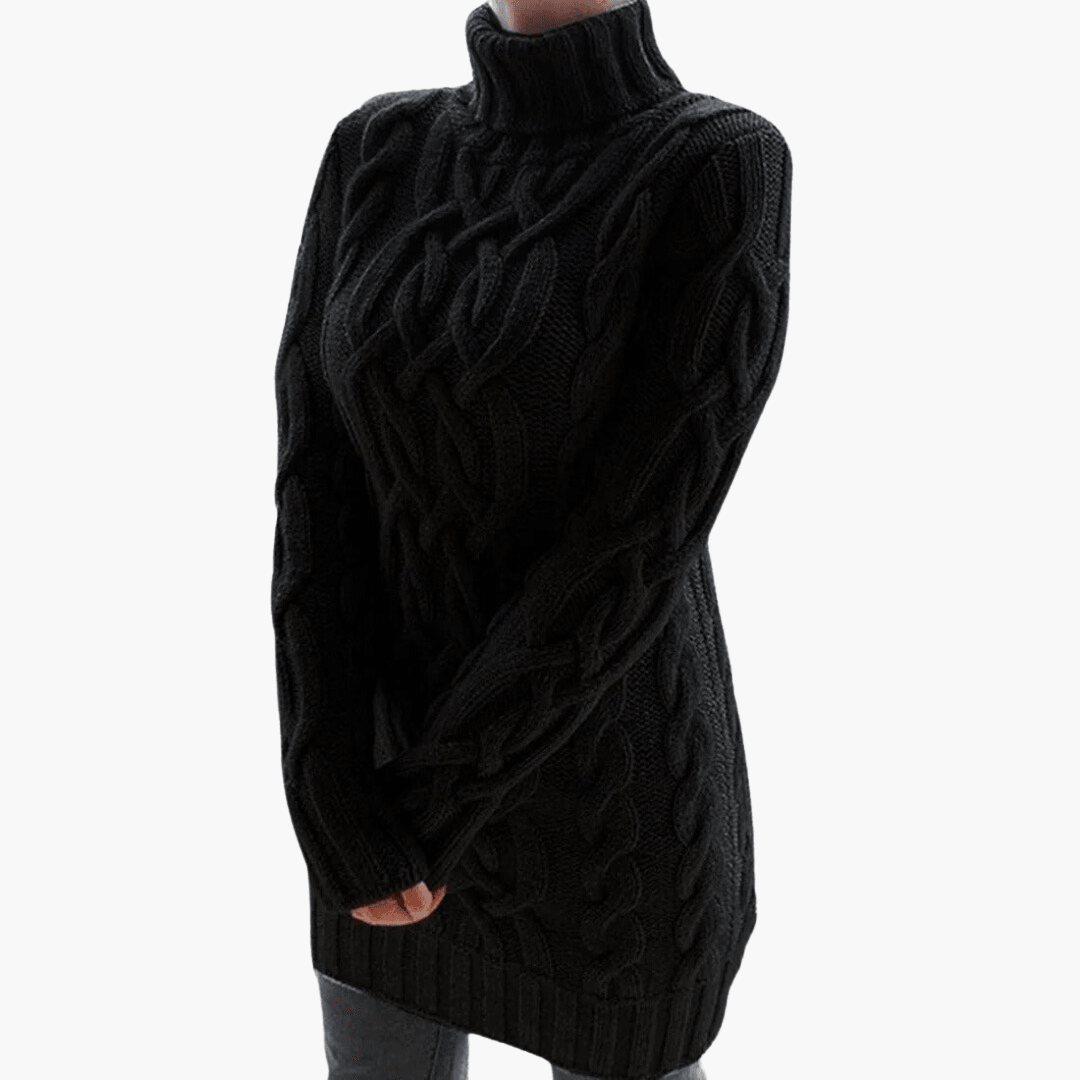 Rollkragen-Strickpullover für Damen – Elegantes, weiches Oberteil
