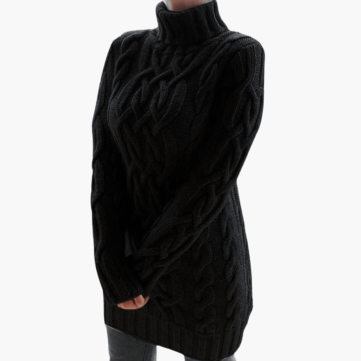 Rollkragen-Strickpullover für Damen – Elegantes, weiches Oberteil