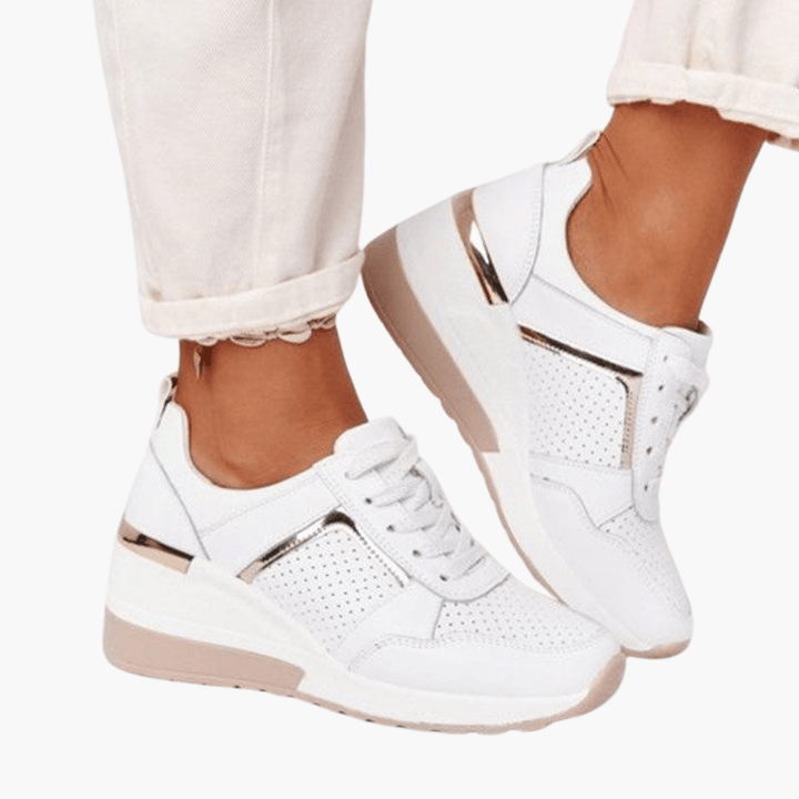Damen Wedge Sneaker mit Plateau – Trendige Sportschuhe
