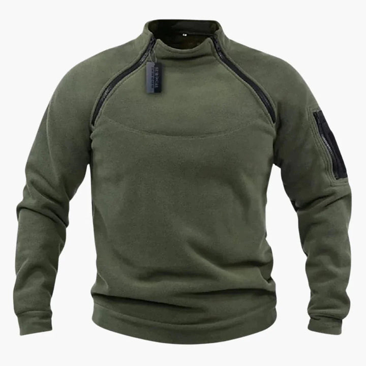 Fleece Pullover mit Reißverschluss für Herren