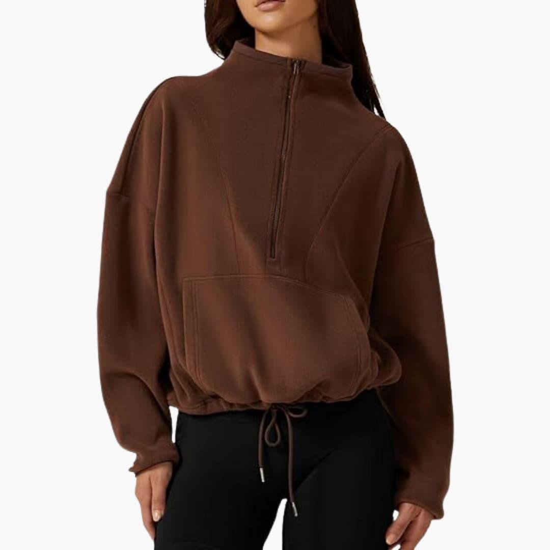 Damen Fleecejacke – Warmes Polarfleece-Sweatshirt Winter
