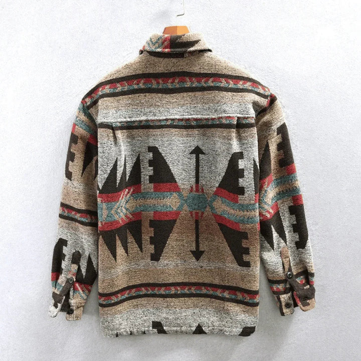 Jacquard-Flanellhemd für Herren