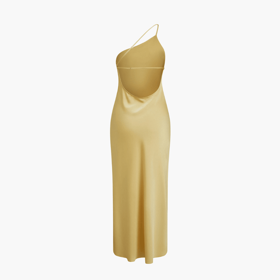 Satin Slip Kleid Damen mit Schlitz – Elegantes Abendkleid