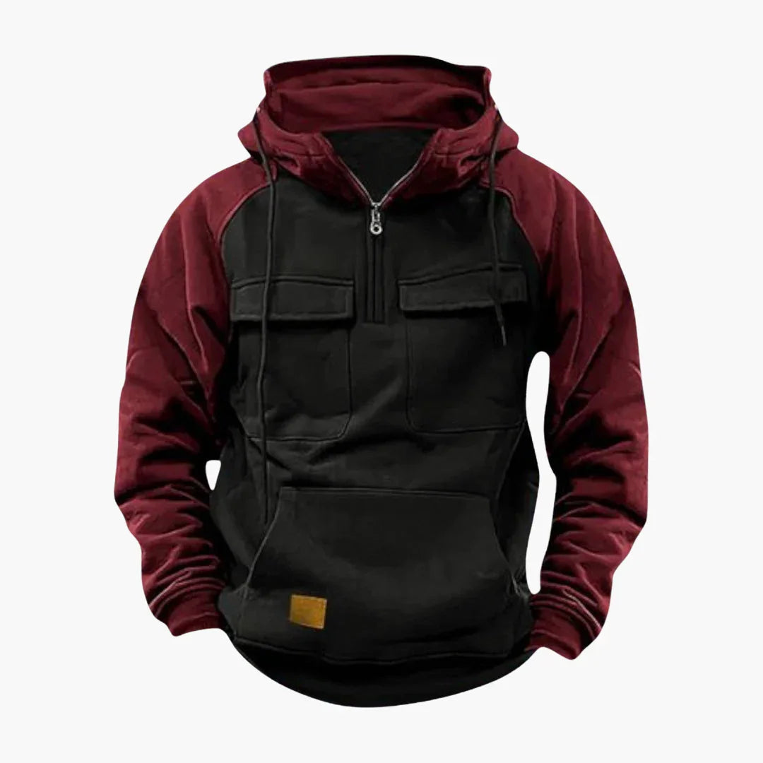 Halb-Zip Kapuzenpullover für Herren