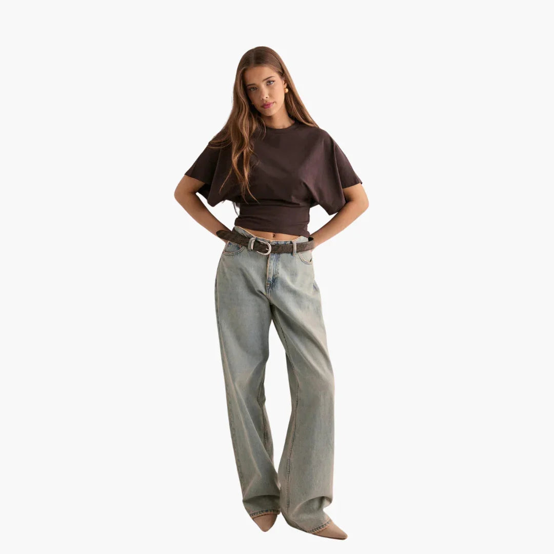 Weite Ärmel T-Shirt für Damen