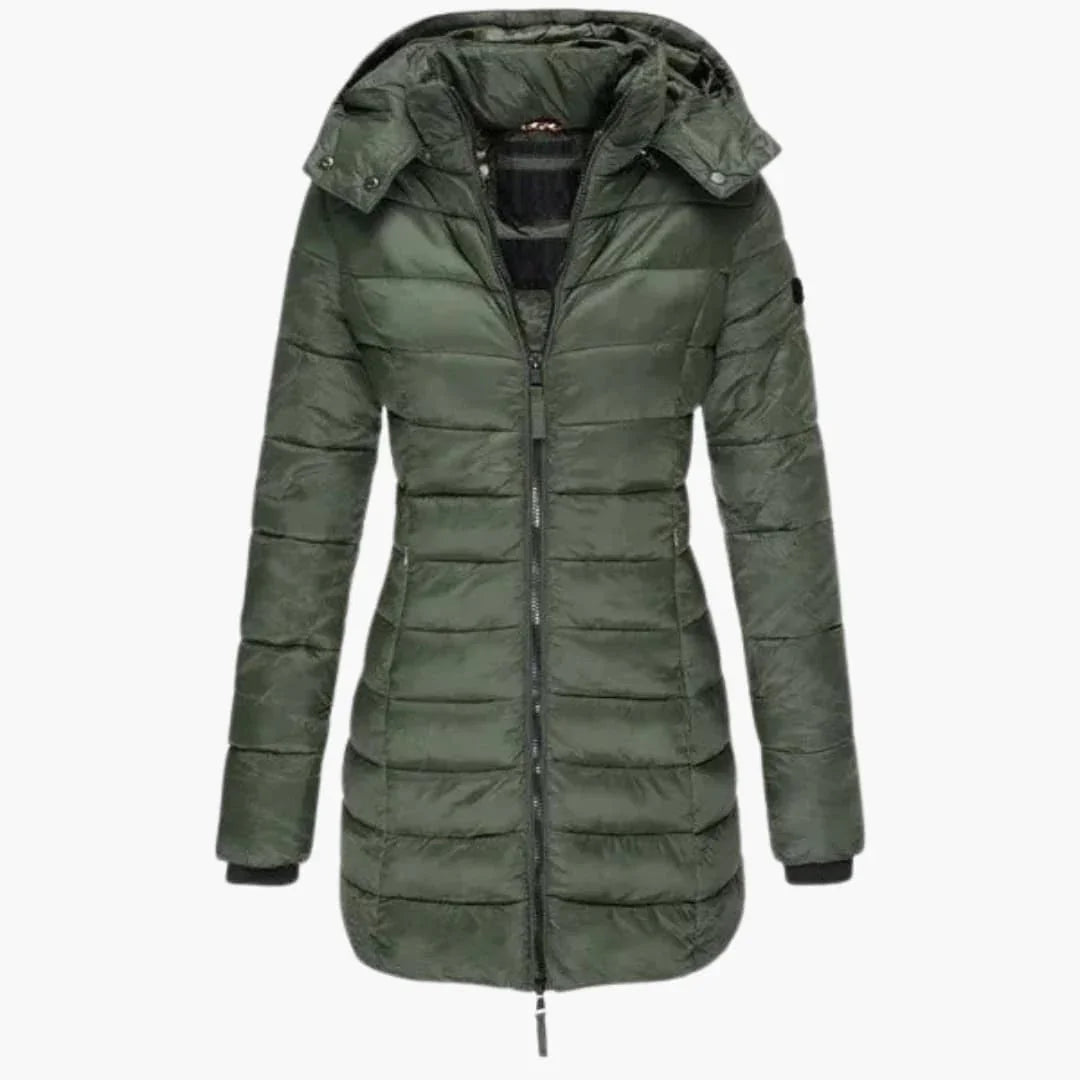 Daunenjacke mit Stehkragen für Damen