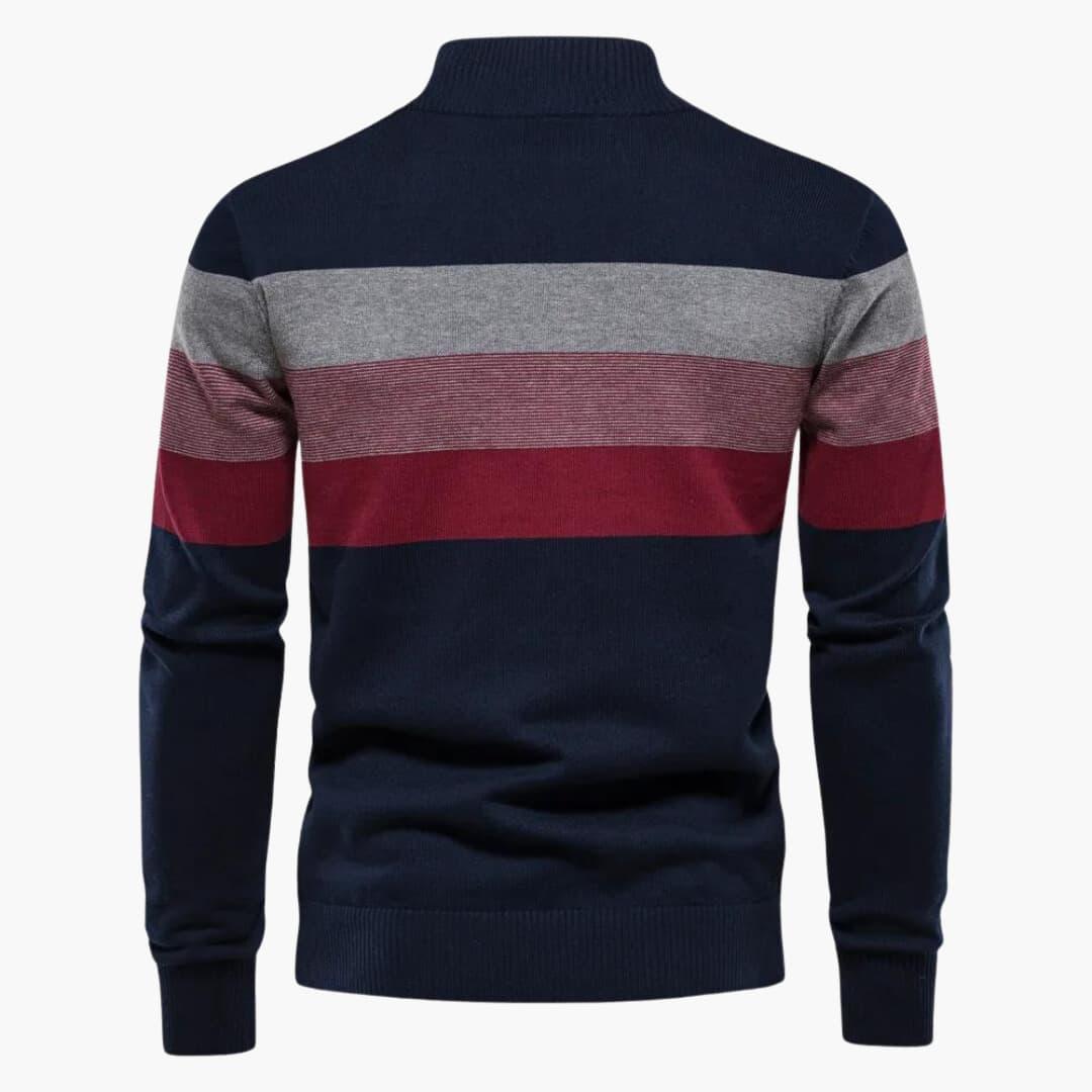 Viertelreißverschluss Pullover für Herren