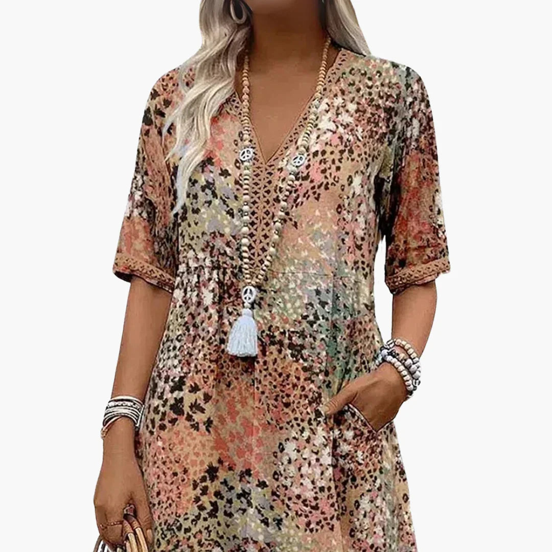 Florales Freizeitkleid für Damen