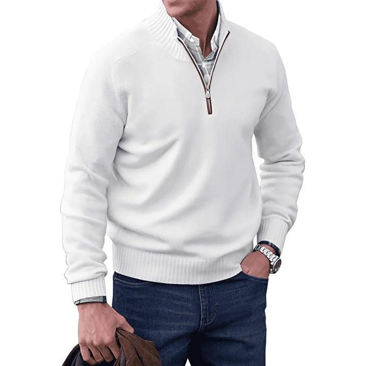 Halb-Zip Strickpullover für Herren