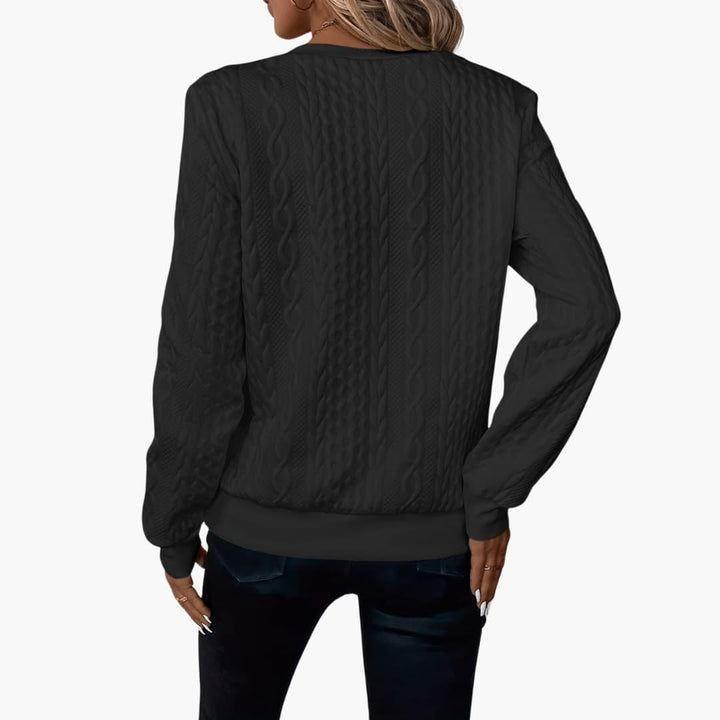 Strickpullover für Damen – Moderner Pullover mit Reißverschluss