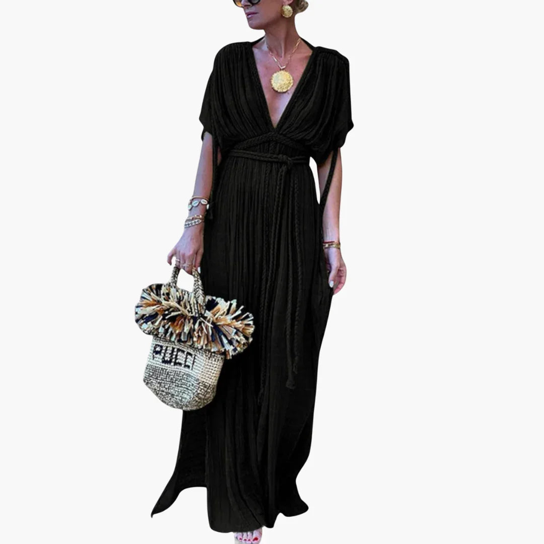 Wickel Kimono Maxikleid für Damen