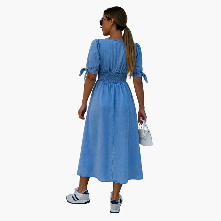 V-Ausschnitt Kleid für Damen